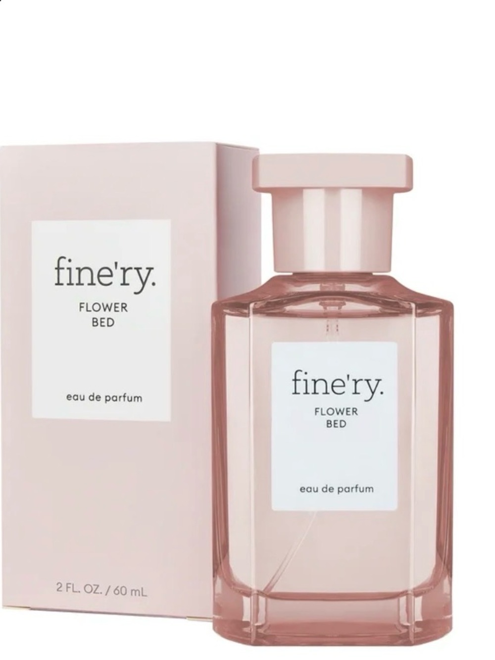 fine'ry. Flower Bed Eau de Parfum - Blush Pink Bottle